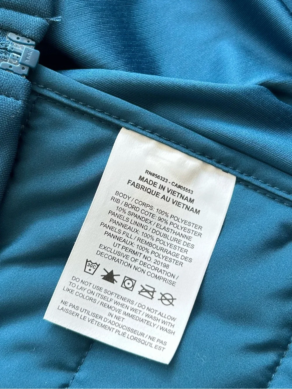 Nike Running Puffer Vest Women Size 3X Blue Therma-Fit Full Zip Lightweight